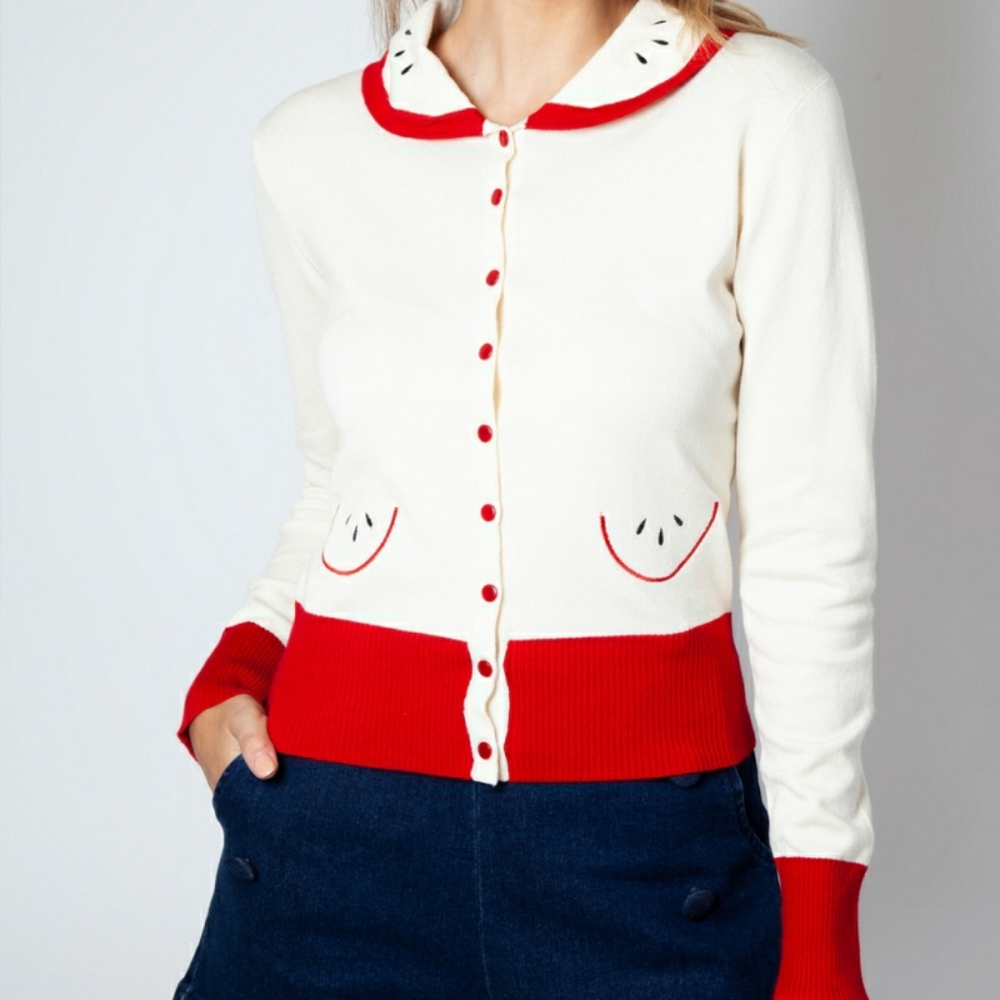 Voodoo Vixen x Modcloth Apple Cardigan